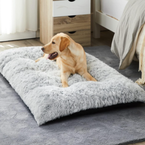 Dog bed for large dogs, plush kennel pad, washable anti-slip structure
