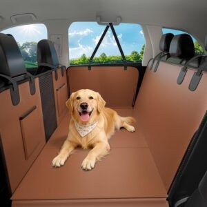 Dog rear seat cover, waterproof hammock structure, hard bottom structure, side wing structure