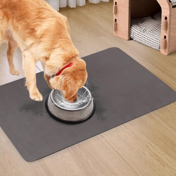 Diatomaceous earth quick-dry pet feeding mat, non-slip structure